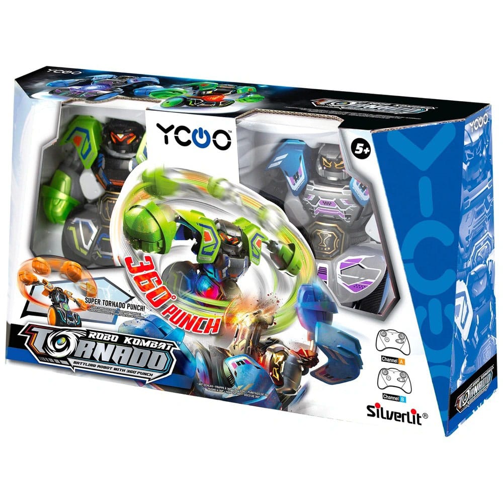 Silverlit Robo Kombat Tornado Remote Controlled Robots 2er Set Green/Blue Silverlit