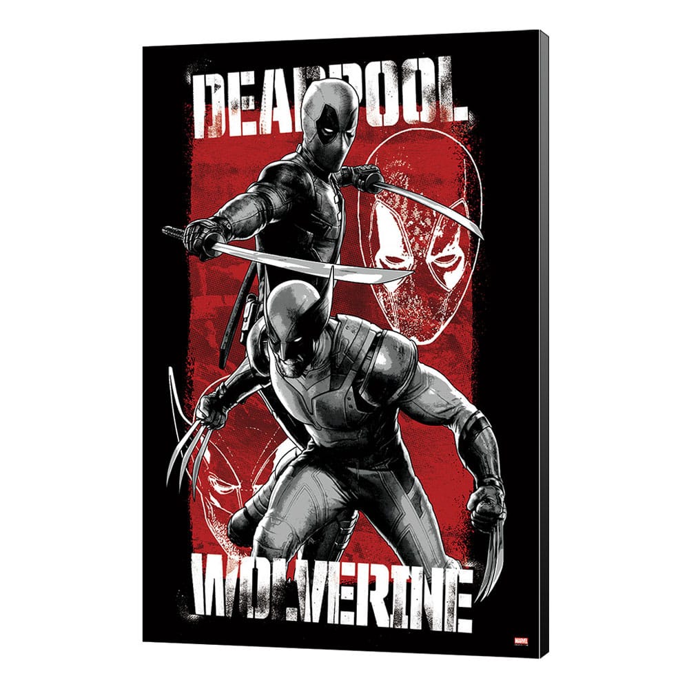 Marvel Wooden Wall Art Deadpool & Wolverine 03 Maximum Effort Semic