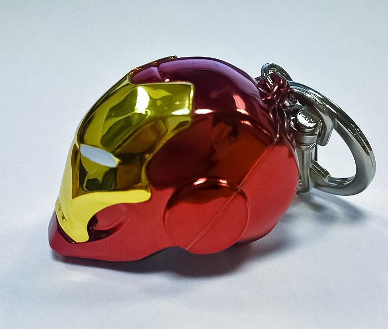 Marvel Comics Metal Keychain Iron Man Helmet Semic