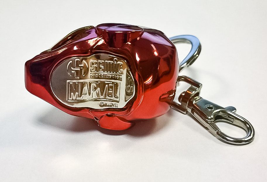 Marvel Comics Metal Keychain Iron Man Helmet Semic