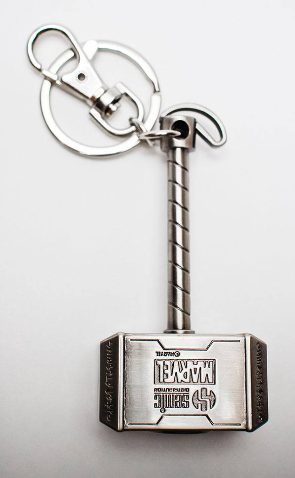 Marvel Comics Metal Keychain Thor Hammer Semic