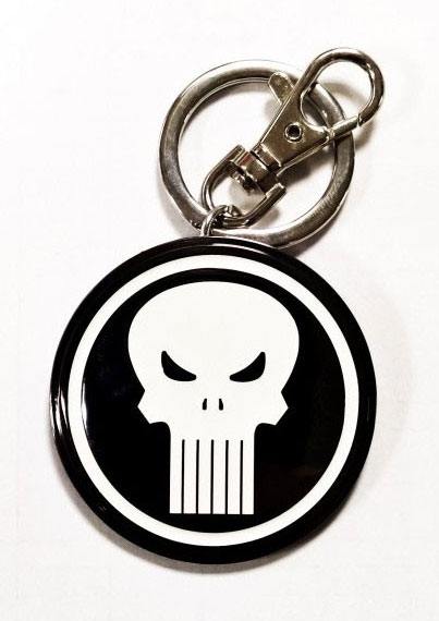 Marvel Comics Metal Keychain Punisher Logo Semic