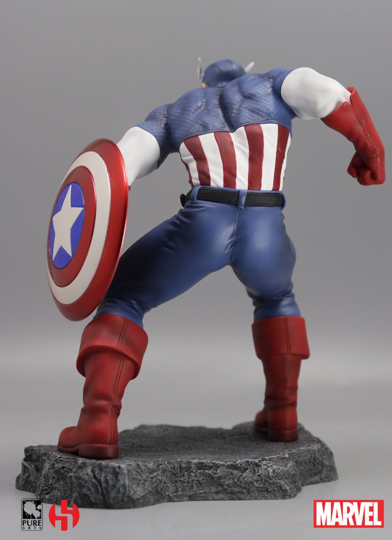 Marvel Comics Civil War Statue Captain America Semic