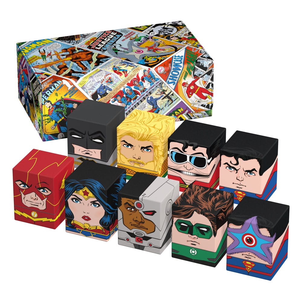 Squaroes Collectors Case 800 DC Justice League™ Vintage Comics Squaroes