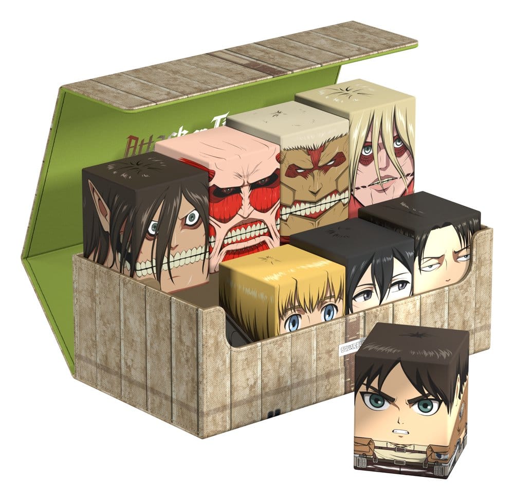 Squaroes Collectors Case 800 Attack on Titan Shiganshina District Squaroes