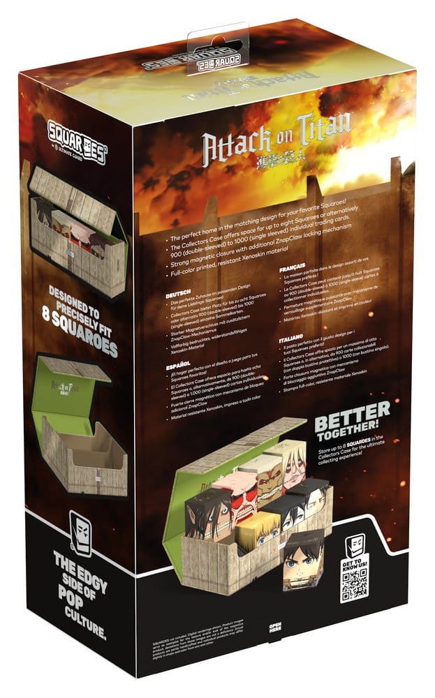Squaroes Collectors Case 800 Attack on Titan Shiganshina District Squaroes