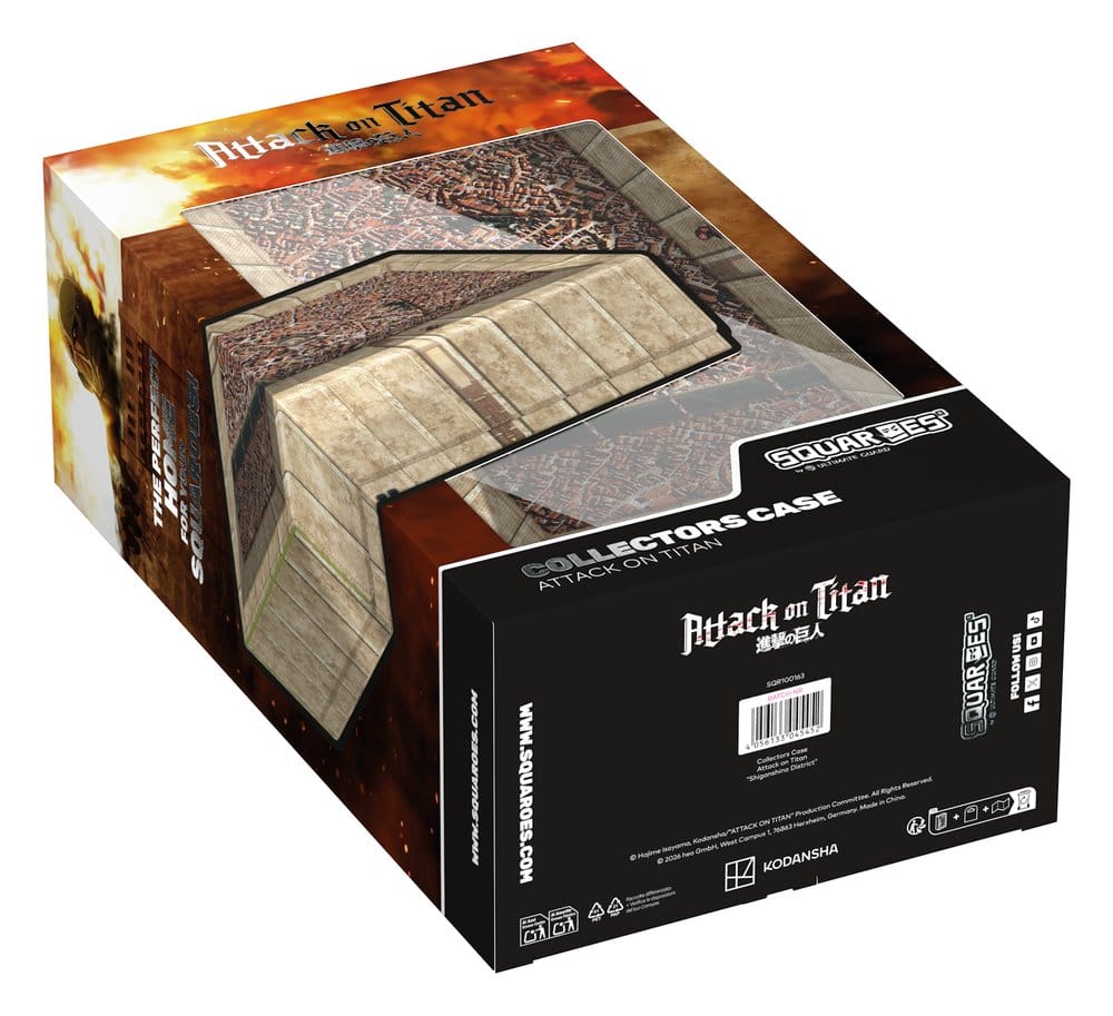 Squaroes Collectors Case 800 Attack on Titan Shiganshina District Squaroes