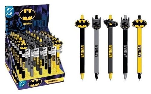 Batman Erasable Gel Pen Icons Display 30 Pyramid International