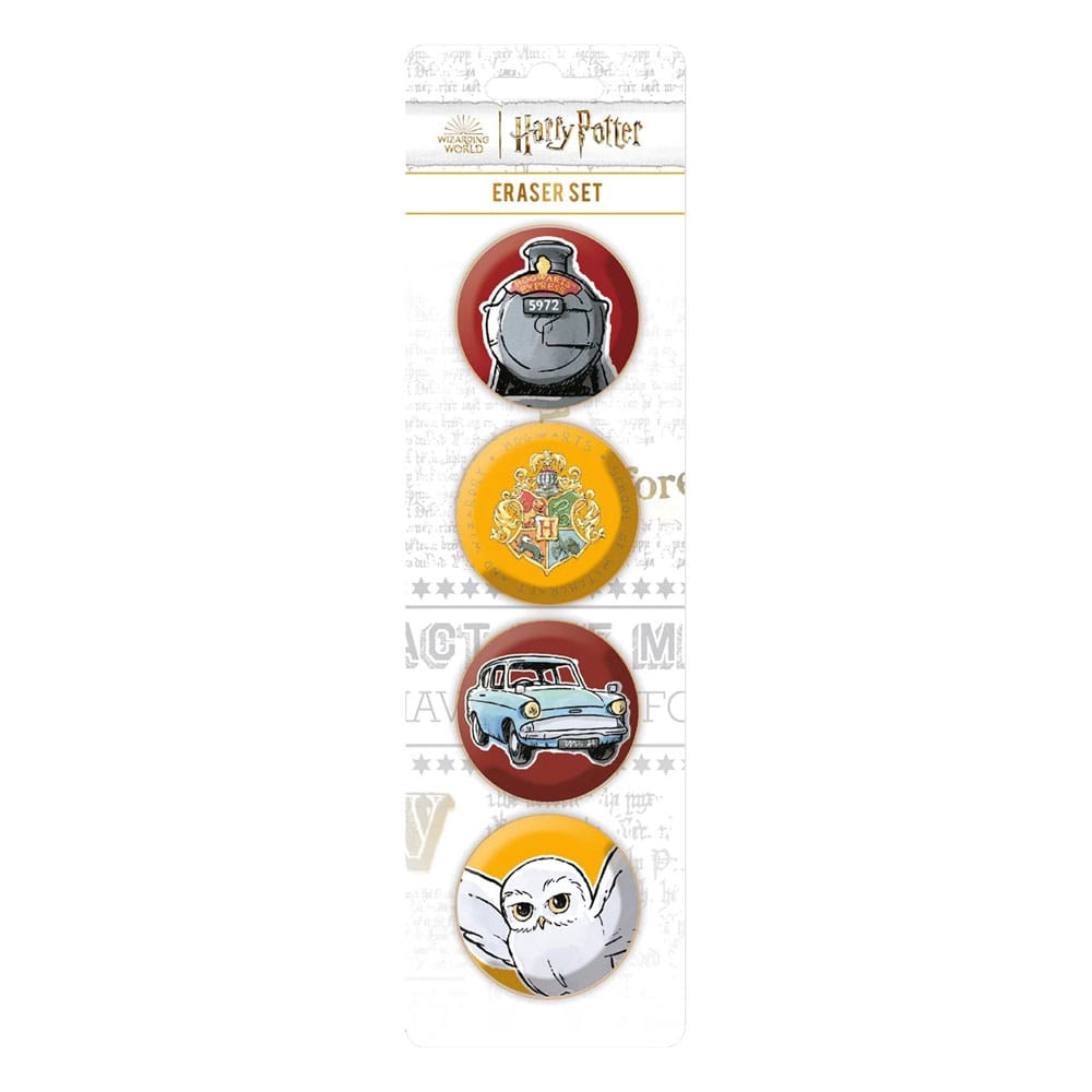 Harry Potter Eraser 4 Pack Pyramid International