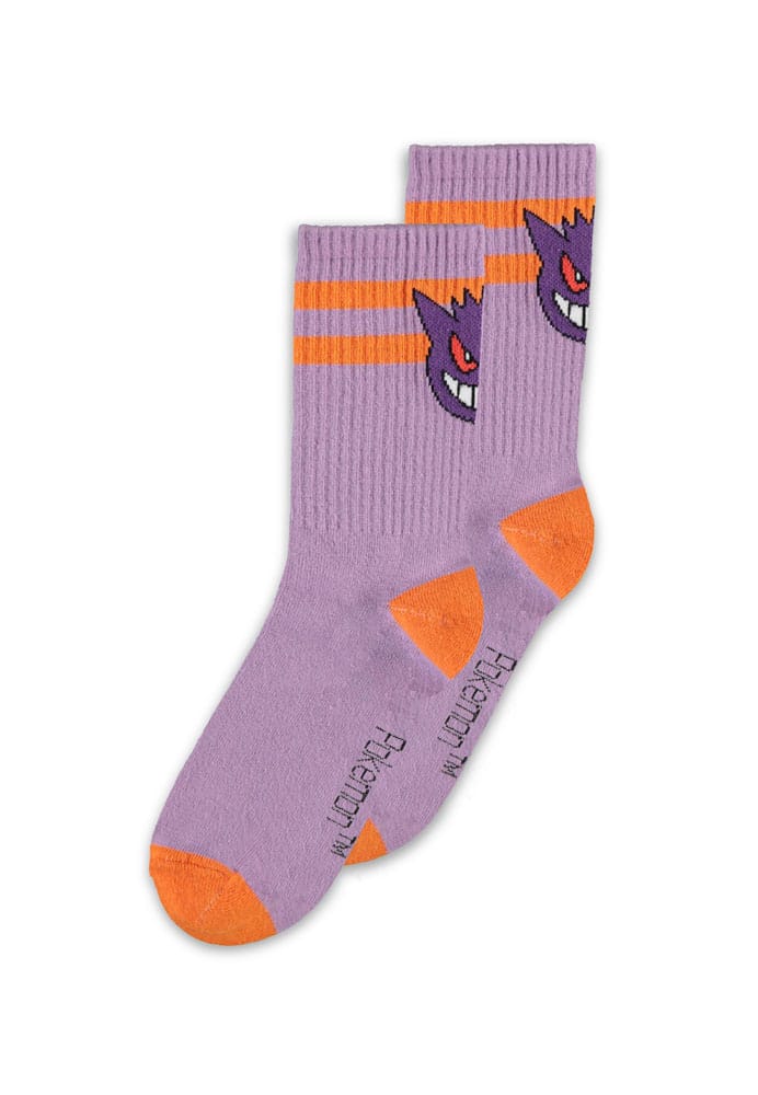 Pokémon Socks 2 Pack Heads Grey 35 38 Difuzed