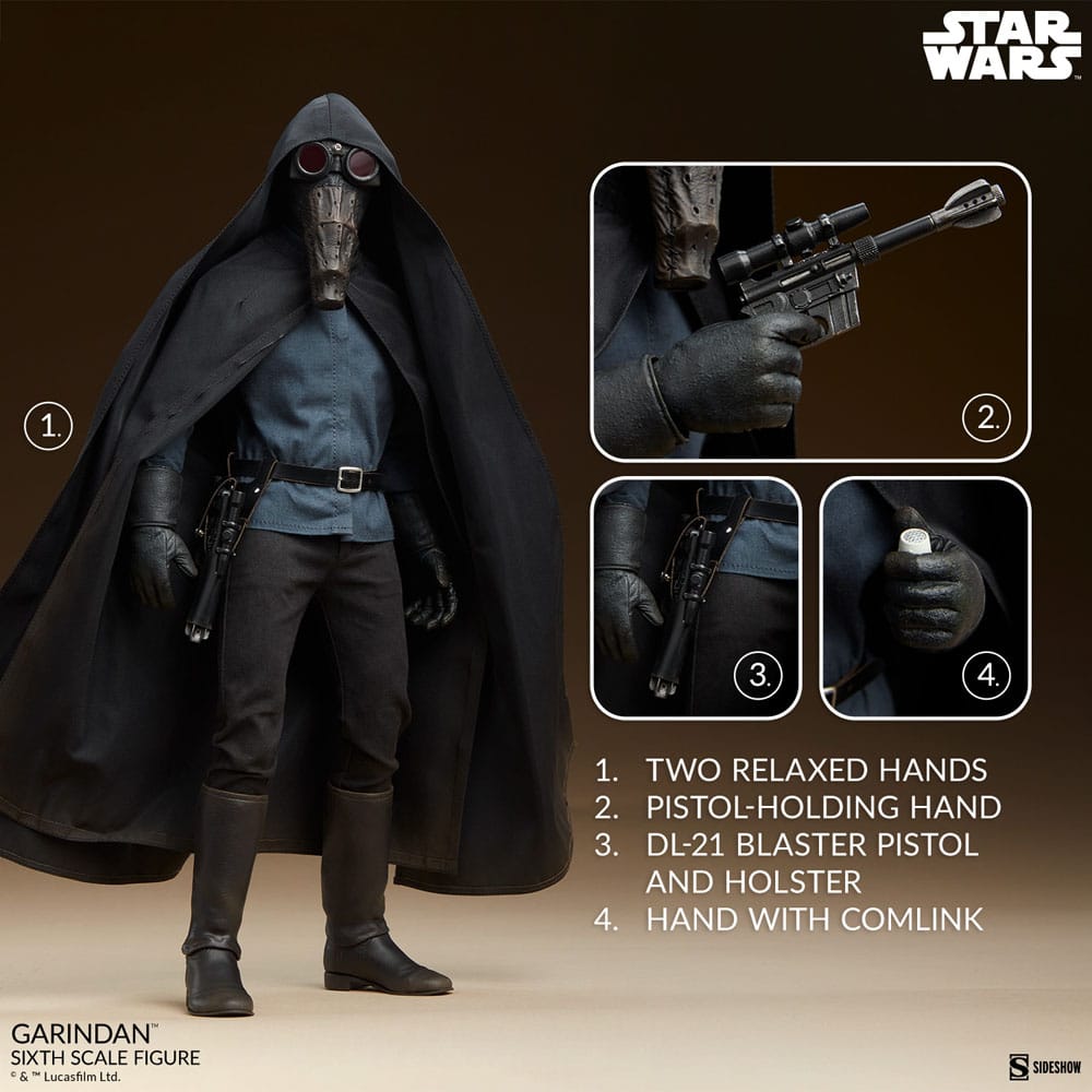 Star Wars Episode IV Scum & Villainy Action Figure Garindan Sideshow Collectibles