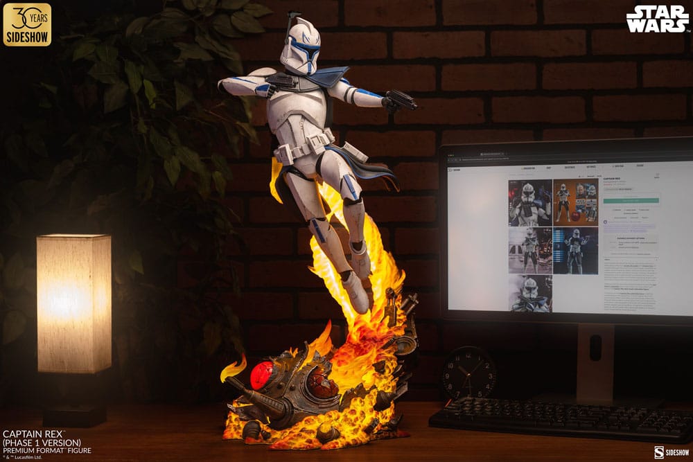 Star Wars Premium Format Figure Captain Rex Phase 1 Version Sideshow Exclusive Sideshow Collectibles
