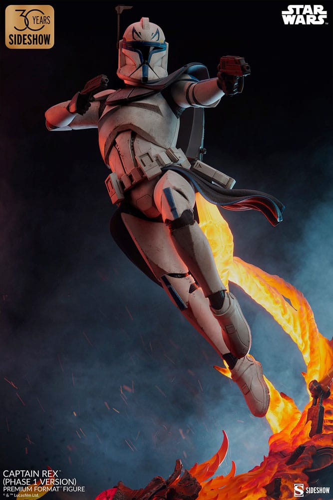 Star Wars Premium Format Figure Captain Rex Phase 1 Version Sideshow Exclusive Sideshow Collectibles
