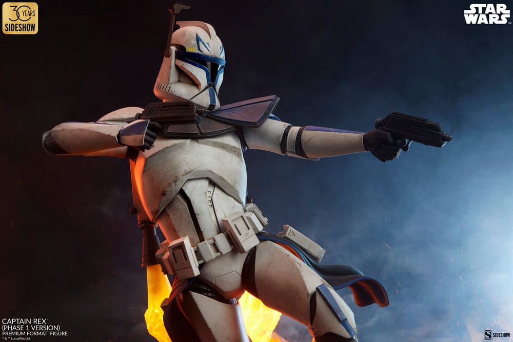 Star Wars Premium Format Figure Captain Rex Phase 1 Version Sideshow Exclusive Sideshow Collectibles