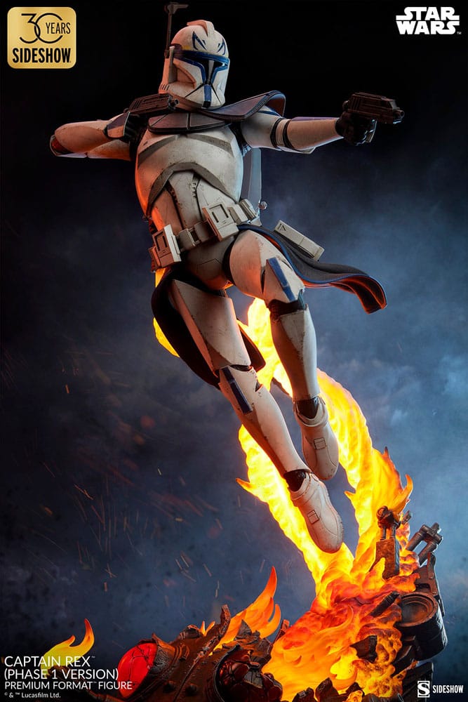 Star Wars Premium Format Figure Captain Rex Phase 1 Version Sideshow Exclusive Sideshow Collectibles