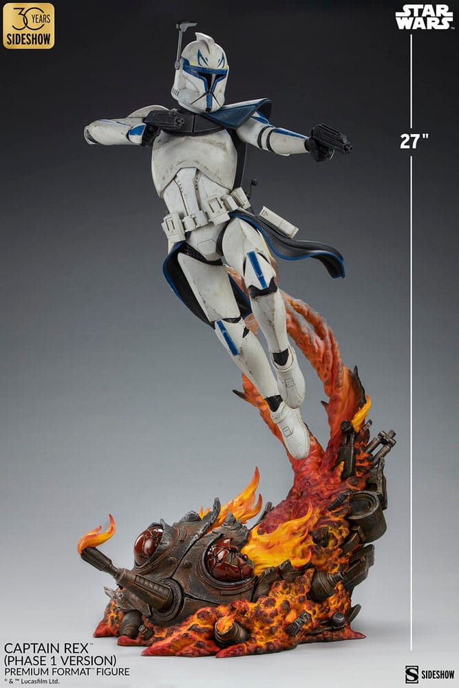 Star Wars Premium Format Figure Captain Rex Phase 1 Version Sideshow Exclusive Sideshow Collectibles
