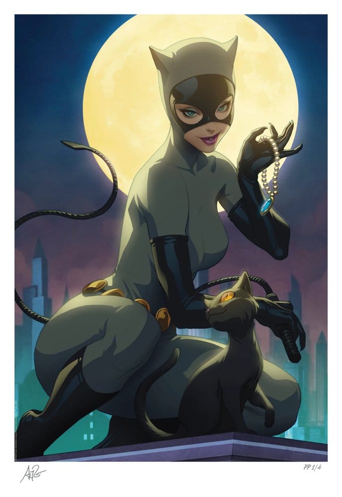 DC Comics Art Print Catwoman Batman the Animated Series unframed Sideshow Collectibles