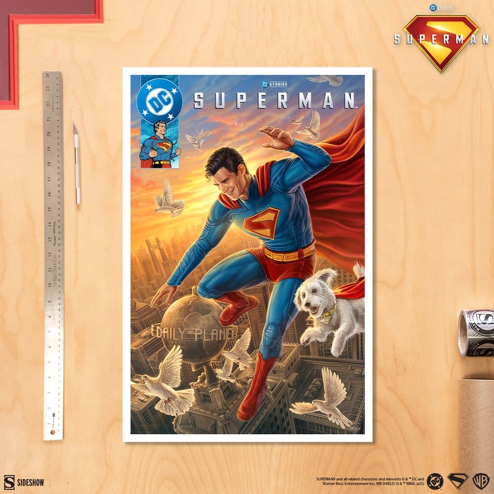 Superman 2025 DC Comics Art Print Superman A Symbol of Hope unframed Sideshow Collectibles