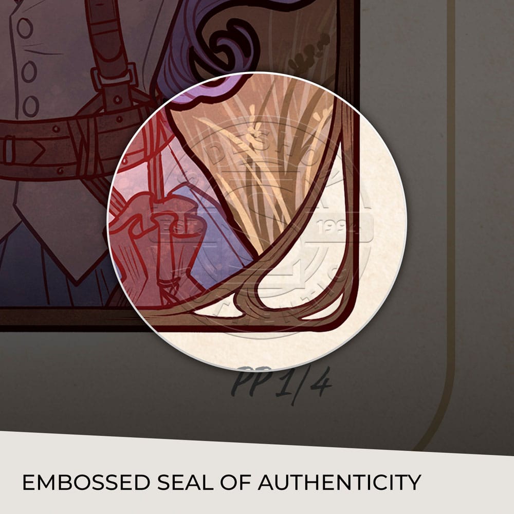 Critical Role Art Print Laura Bailey 10th Anniversary Art Nouveau Illustrations unframed Sideshow Collectibles