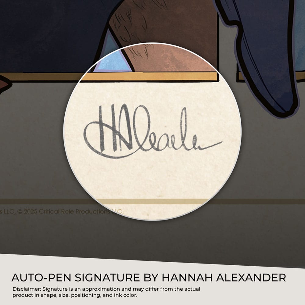 Critical Role Art Print Marisha Ray 10th Anniversary Art Nouveau Illustrations unframed Sideshow Collectibles