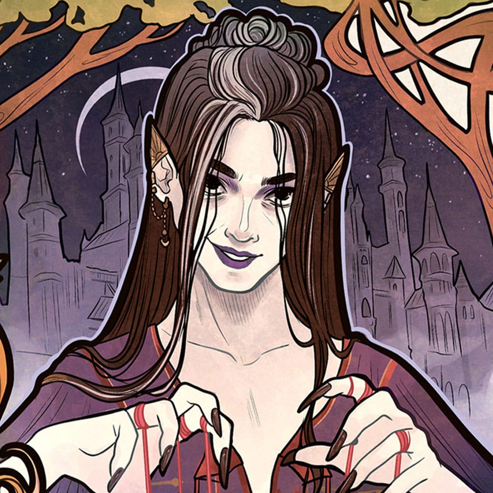 Critical Role Art Print Marisha Ray 10th Anniversary Art Nouveau Illustrations unframed Sideshow Collectibles