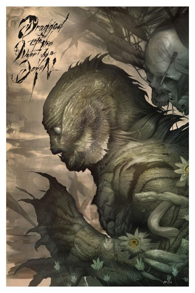 The Creature from the Black Lagoon Art Print Creature from the Black Lagoon by Dan Quintana unframed Sideshow Collectibles