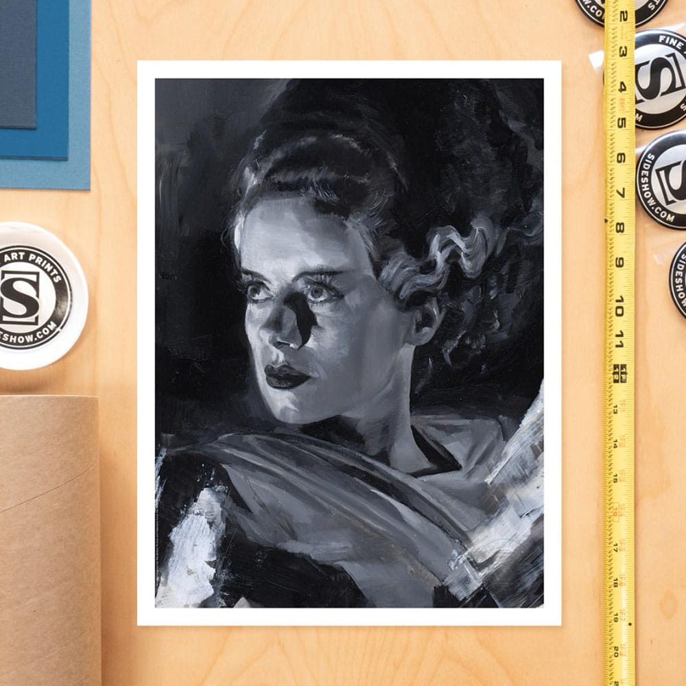 Bride of Frankenstein Art Print Bride of Frankenstein by Chris Valentine unframed Sideshow Collectibles