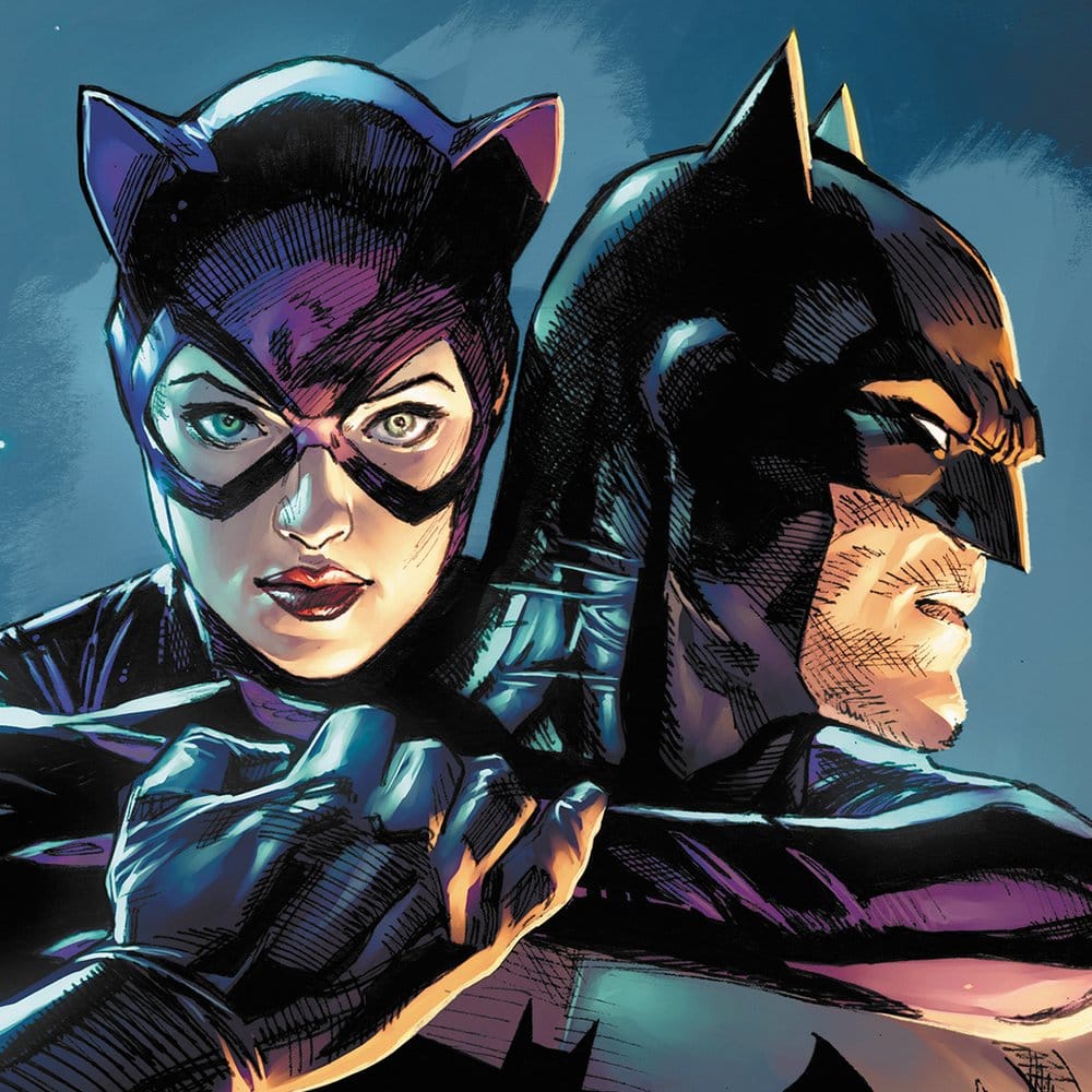 DC Comics Art Print Batman & Catwoman unframed Sideshow Collectibles