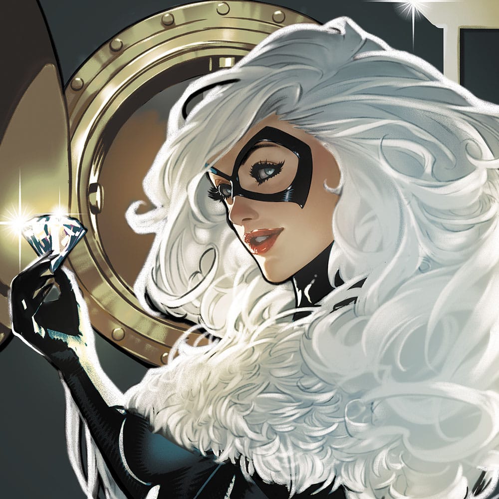 The Amazing Spider-Man Art Print Cosmic Black Cat unframed Sideshow Collectibles