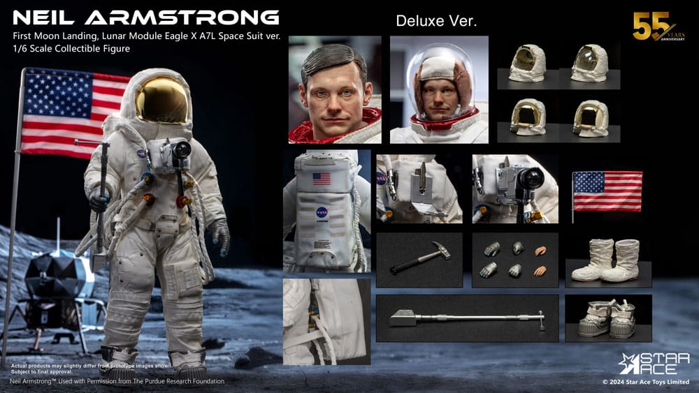 Neil Armstrong Action Figure Neil Armstrong Deluxe Version Star Ace Toys