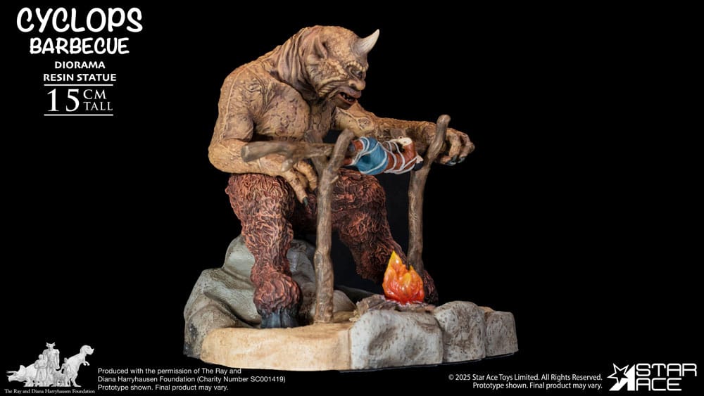 Ray Harryhausen Diorama Cyclops Barbecue Scene Star Ace Toys