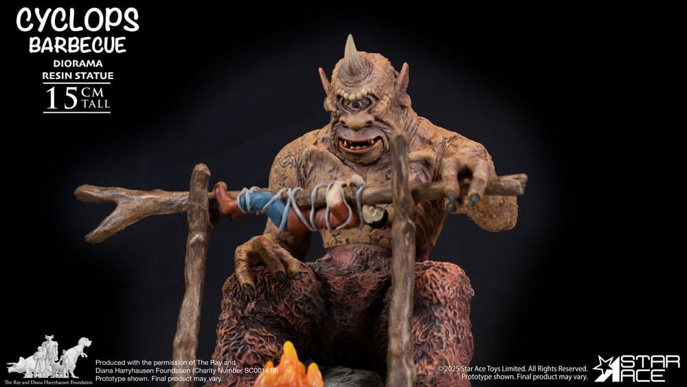Ray Harryhausen Diorama Cyclops Barbecue Scene Star Ace Toys
