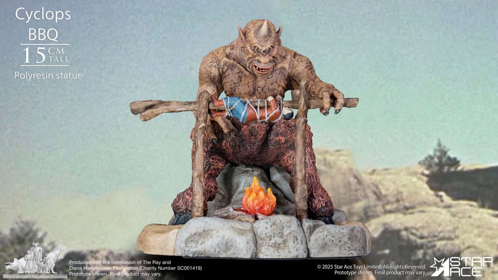 Ray Harryhausen Diorama Cyclops Barbecue Scene Star Ace Toys