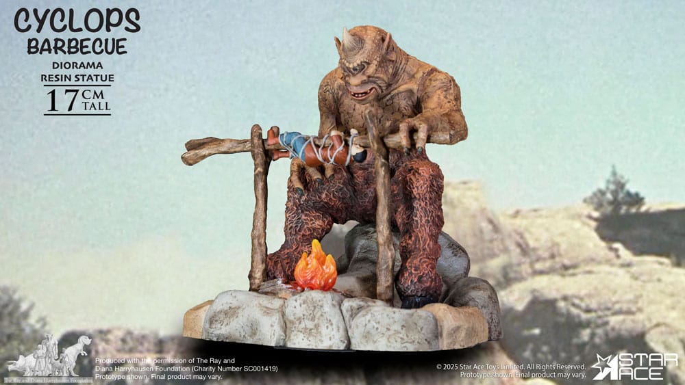 Ray Harryhausen Diorama Cyclops Barbecue Scene Star Ace Toys