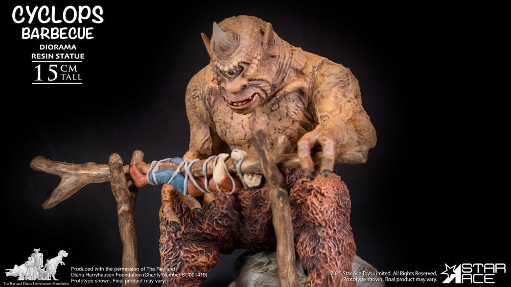 Ray Harryhausen Diorama Cyclops Barbecue Scene Star Ace Toys