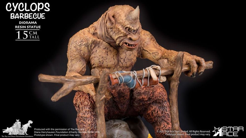 Ray Harryhausen Diorama Cyclops Barbecue Scene Star Ace Toys