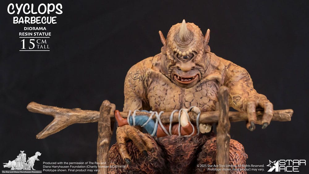 Ray Harryhausen Diorama Cyclops Barbecue Scene Star Ace Toys