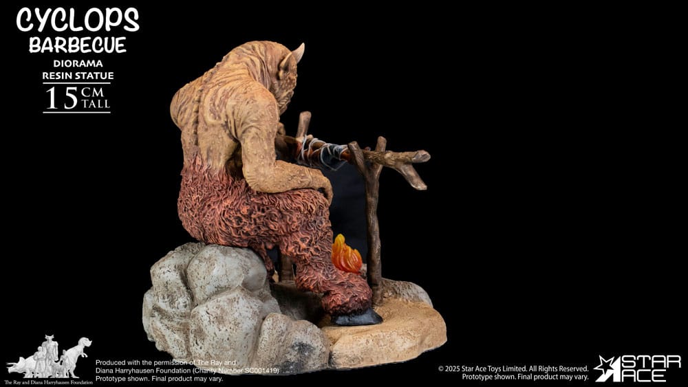 Ray Harryhausen Diorama Cyclops Barbecue Scene Star Ace Toys