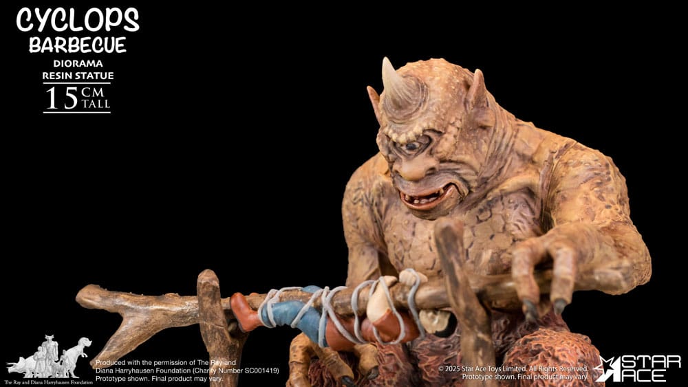 Ray Harryhausen Diorama Cyclops Barbecue Scene Star Ace Toys