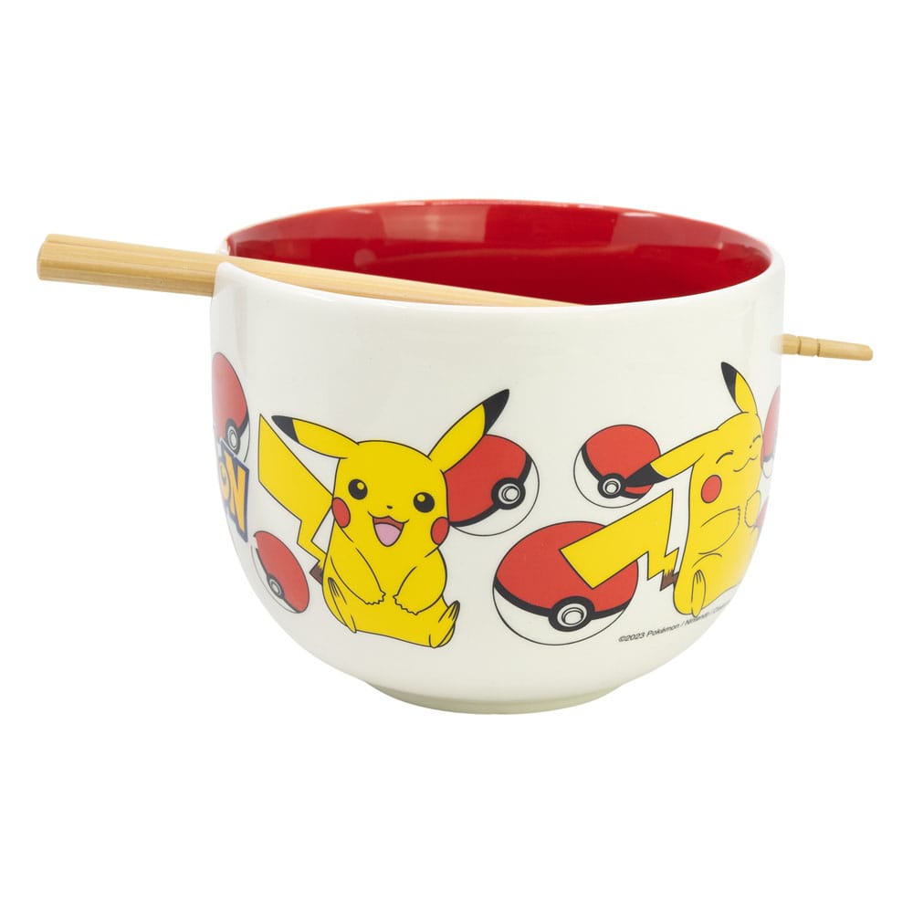 Pokémon Ramen Bowl with Chopsticks Face Stor