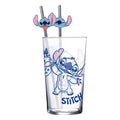 Lilo & Stitch Glass Tumbler with Straws Stitch 485 ml Stor