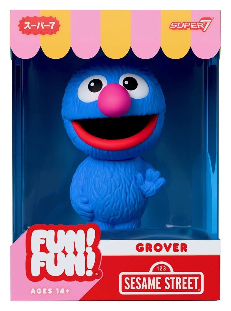 Sesame Street Fun! Fun! Soft Vinyl Figur Wave 01 Grover Super7