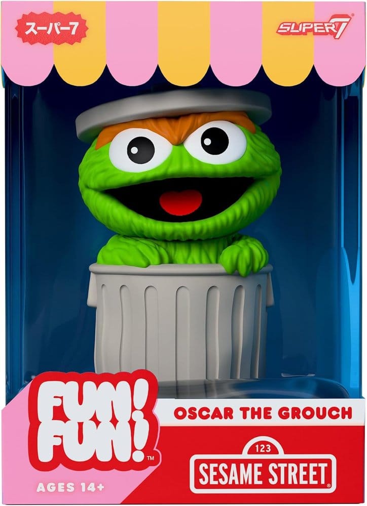 Sesame Street Fun! Fun! Soft Vinyl Figur Wave 01 Oscar the Grouch Super7