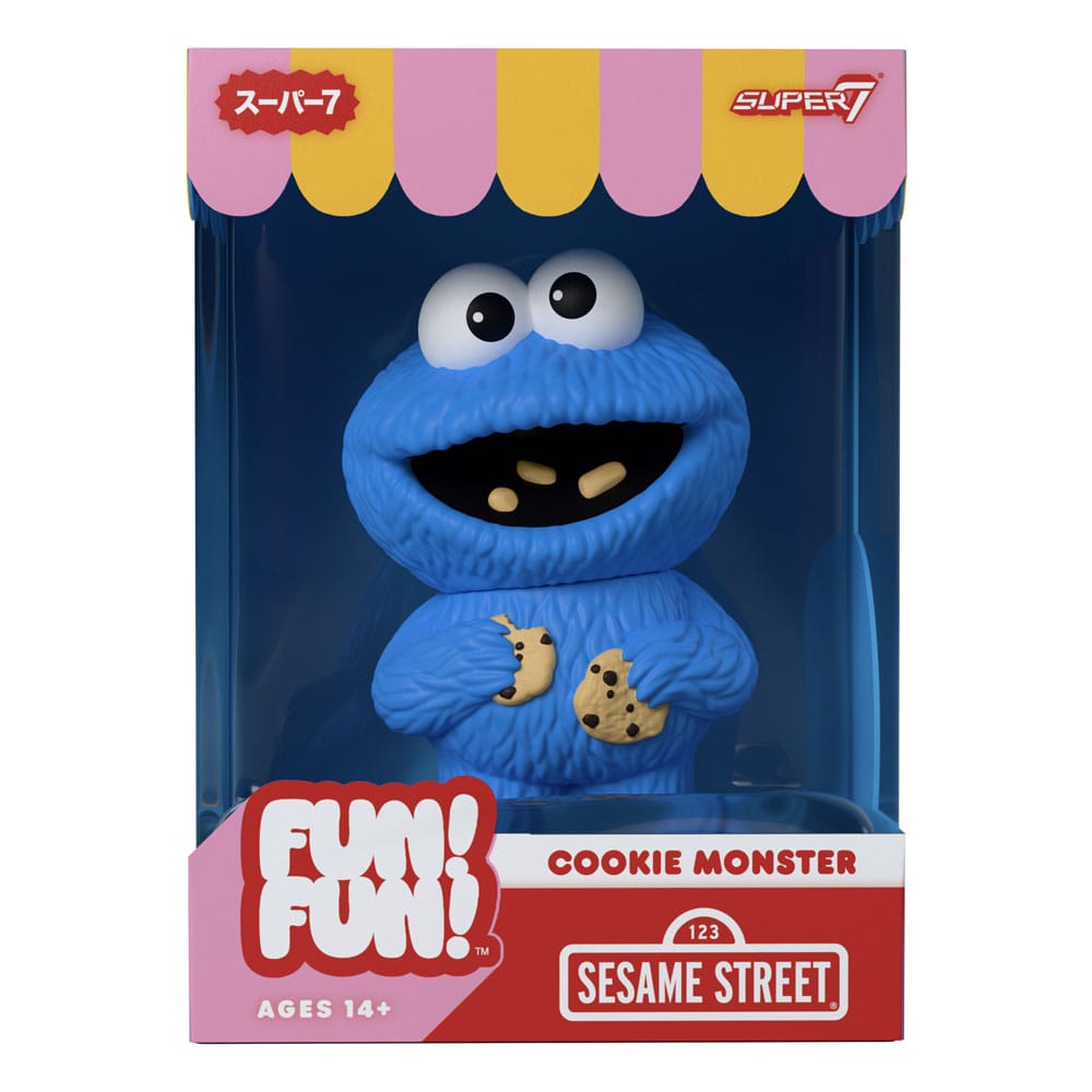 Sesame Street FUN! FUN! Vinyl Action Figure Wave 02 Cookie Monster Super7