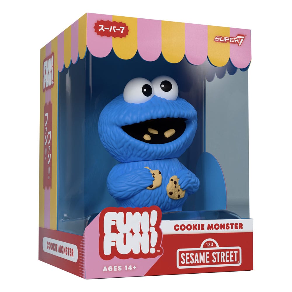 Sesame Street FUN! FUN! Vinyl Action Figure Wave 02 Cookie Monster Super7