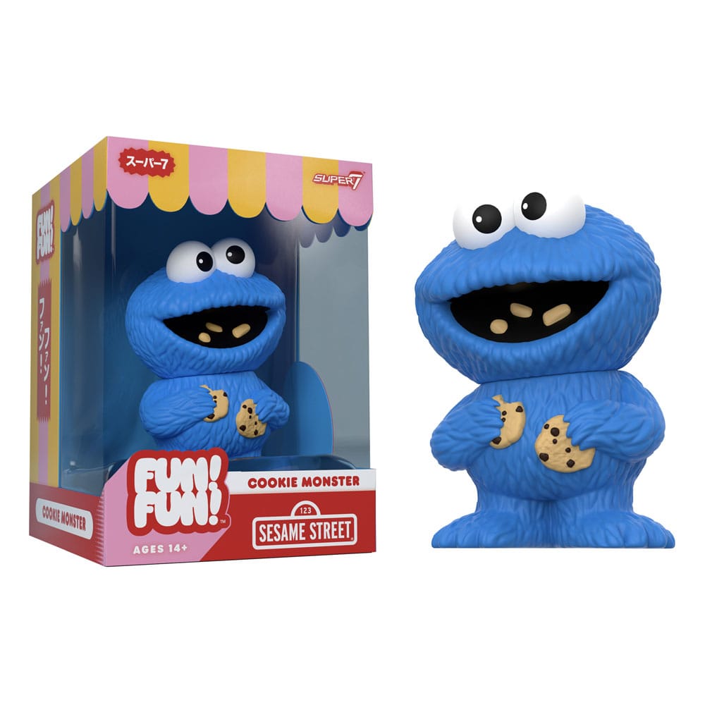 Sesame Street FUN! FUN! Vinyl Action Figure Wave 02 Cookie Monster Super7