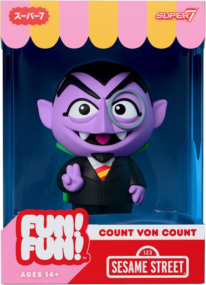 Sesame Street Fun! Fun! Vinyl Figure Wave 01 Count von Count Super7