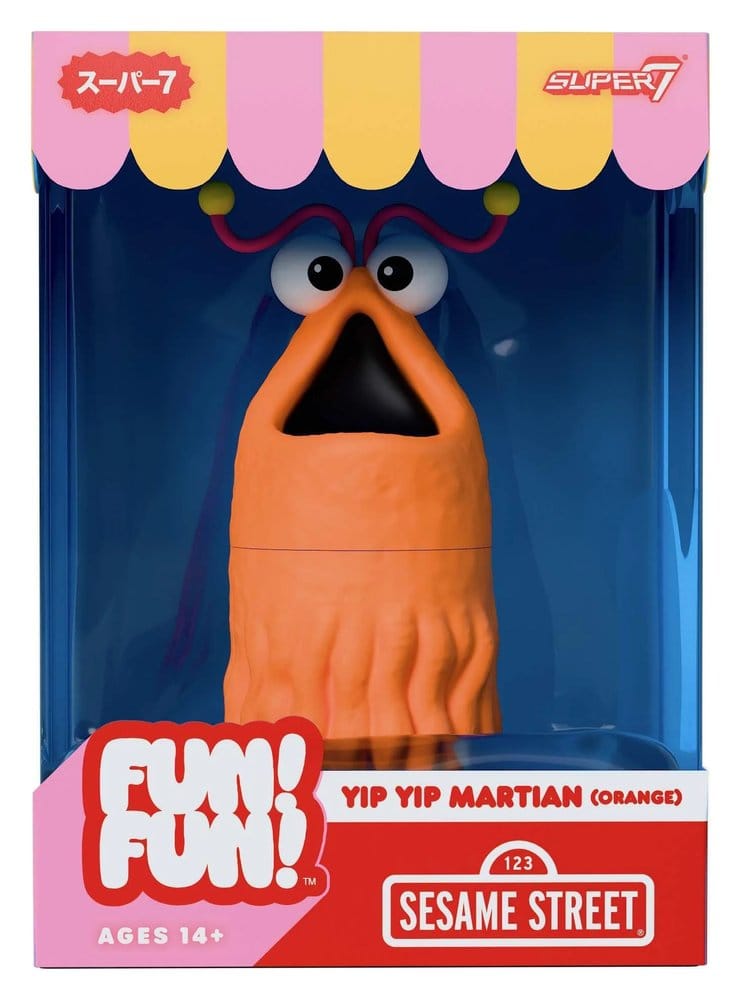 Sesame Street Fun! Fun! Vinyl Figure Yip Yip Martian Orange Super7