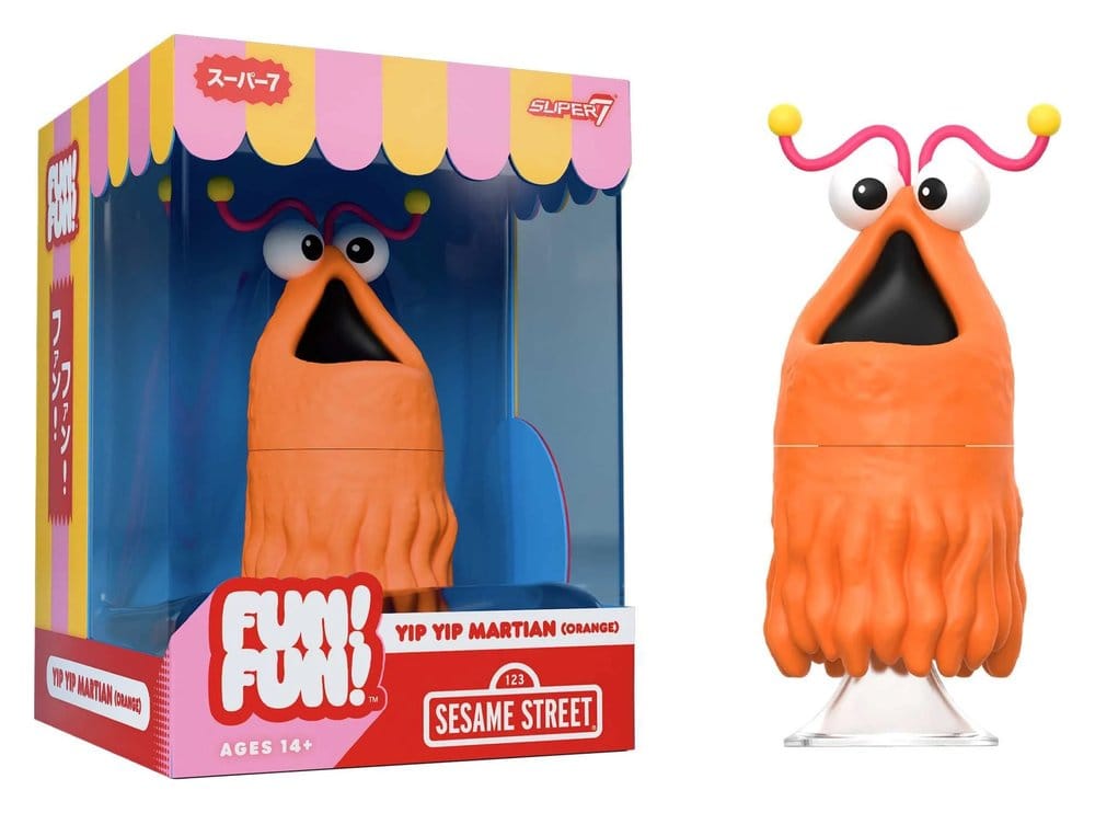 Sesame Street Fun! Fun! Vinyl Figure Yip Yip Martian Orange Super7