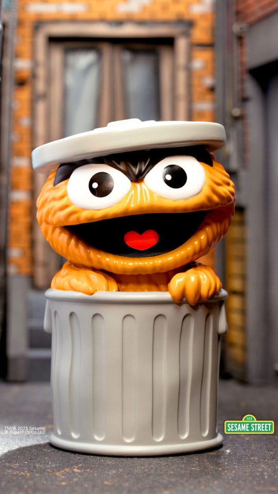 Sesame Street FUN! FUN! Vinyl Action Figure Oscar the Grouch Orange Super7